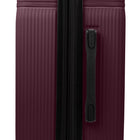 Bugatti Monaco 30.5" Hardside Check-in Luggage - Vegan Leather Trim -  Fig-Lined interior with dividing panel, practical
pocket and tightening straps to keep content
organized and in place