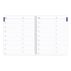 Blueline 2026 DuraGlobe 14-Month Monthly Planner with Bamboo Fibre Paper - 8-7/8" x 7-1/8" - Assorted Colours - Bilingual-Telephone and address section