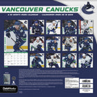 DateWorks 2026 16-Month Wall Calendar - 12" x 12" - Vancouver Canucks Superstars - Bilingual-13 High Quality Images printed on Premium Paper