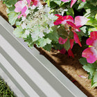 Outsunny Raised Garden Bed with Galvanized Steel Frame - 23.5" L x 23.5" W x 12" H - Silver - 2 Pack-Suitable for planting vegetables, herbs, flowers and more 