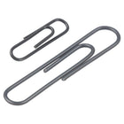 JAM Paper Combo Pack Colourful Paper Clips - Standard & Jumbo - Grey - 100 Pack & 75 Pack -Quantity: 100 Standard Clips & 75 Jumbo Clips (175 in Total)