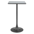 Zuo Spot Bar Table - Grey/Black-Dimensions: 23.8" L x 23.8" W x 41.7" H