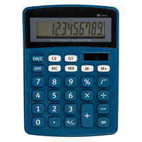 Pep Rally Calculator - Blue-Desktop calculator with easy-view 10-digit angled LCD display