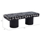 Zuo Botoia Bench - Black/White-7