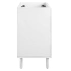 Modway Calla 36" Perforated Metal Bathroom Vanity Cabinet - White-Adjustable Foot Levelers