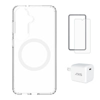 AXS Starter Kit - Ultra Clear MagSafe Case, Screen Protector and 30W Charger for Samsung Galaxy S26-Drop-tested, scratch resistant phone case with shock absorbing air pockets  
