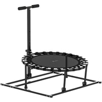 Soozier 2-in-1 Soccer Rebounder Trampoline with 8 Adjustable Angles-2-in-1 design: serves as a rebounder net or mini trampoline 