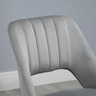 Vinsetto Armless Swivel Computer Desk Chair - Grey-Colour: Grey