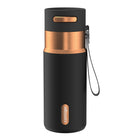Contigo AutoSeal Insulated Stainless Steel Water Bottle with Carrying Strap - 16 oz (473 ml)-Autoseal lid: Press to sip, then release to seal