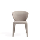 Manhattan Comfort Conrad 20.47" Mid-Century Modern Woven Tweed Upholstered Dining Chair - Wheat - Set of 2-Refined Stitching with Contoured Back