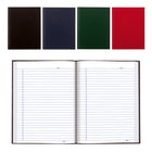 Blueline - A9 Hard Cover Glue Bound Notebooks - 9-1/4" x 7-1/4" - Assorted Colours - 4 Pack-Perfect bound with smooth, hard cover allows notebook to fold back for a flat, sturdy writing surface