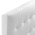 Modway Emily Upholstered Vinyl Twin Headboard - White-6