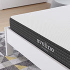 Modway Aveline 6" Full Mattress-Stretch Knit Zipper Removable Cover