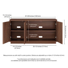 Hudson&Canal Hanson Rectangular Fluted TV Stand for TV's up to 55" - Satin Walnut-Product Dimensions: 47.5" L x 15.5" W x 24" H