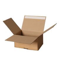 Spicers Postal Box Peel and Seal - 6.37" x 5.12" x 3" - Kraft - 20 Pack-Easy assembly postal box