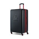 Reebok Hoop 30" Hardside Spinner Luggage - Black-Single 360 degree spinner wheels for effortless, smooth & quiet rolling