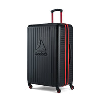 Reebok Hoop 30" Hardside Spinner Luggage - Black-Single 360 degree spinner wheels for effortless, smooth & quiet rolling