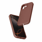 Avana Velvet Compatible with MagSafe Case for iPhone 17 - Mocha-Metal camera bay protection, lens cover compatible