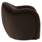 Modway Compose Performance Velvet Swivel Armchair - Chocolate Brown-Subtle Contour Stitching