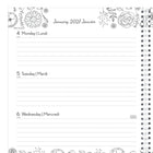 Blueline 2027 DoodlePlan Colouring Weekly/Monthly Planner with Twin-Wire Binding - 11" x 8-1/2" - Botanica Design - Bilingual-Durable laminated cover
