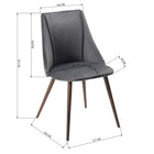 Homy Casa Desk Chairs with Armrests Beige Fabric  - 2 Pack-9