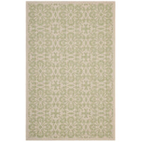 Modway Ariana Vintage Floral Trellis Indoor/Outdoor Area Rug - 9 ft W x 12 ft L - Light Green/Beige-Vintage Floral Trellis Area Rug