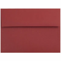 JAM Paper A7 Invitation Envelopes - 5.25 x 7.25 - Dark Red - 50 Pack-Envelope Features: Straight flap gum closure, high quality Smooth paper finish