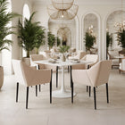 Zuo Andover Dining Chair - Beige - Set of 2-Dimensions: 24.4" L x 23.2" W x 33.5" H