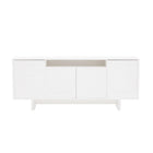 Manhattan Comfort Ella 70.9" Modern Sideboard - White-Modern Sideboard and Buffet Stand for Dining Room and Living Room Use