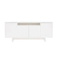 Manhattan Comfort Ella 70.9" Modern Sideboard - White-Modern Sideboard and Buffet Stand for Dining Room and Living Room Use