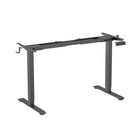 Uplite Dual Motor Electric Sit Stand Desk Frame - Black-Easy up-and-down control provides height adjustment from 28.3" to 47.2", allowing effortless shift from sitting to standing working position.