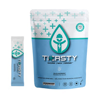 Thersty Hydration Drink Mix Pouch - Berry-Contains sea salt, vitamins C, B vitamins, BCAA's and essential electrolytes