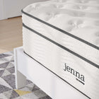 Modway Jenna 14" Innerspring and Foam Full Mattress-9.84" Individually Wrapped Coils
