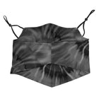 Oliver's Labels 2-Ply Non-Medical Kids Scarf Face Mask - Black Tie Dye-Sits comfortably around the neck when not in use.