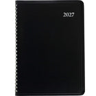 Staples 2027 Weekly/Monthly Planner - 8-3/4" H x 6-7/8" W - Black - Bilingual-14 months: December 2026 - January 2028