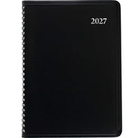 Staples 2027 Weekly/Monthly Planner - 8-3/4" H x 6-7/8" W - Black - Bilingual-14 months: December 2026 - January 2028