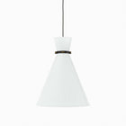 Modway Starlight 1-Light Pendant Light - White/Satin Brass-Bulb Not Included