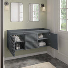 Modway Render 48" Double Sink Compatible Bathroom Vanity Cabinet - Grey-MDF and Particleboard