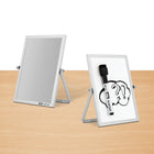 Quartet Double‑Sided Desk Mirror & Dry Erase Board - 5" x 7" - Silver Frame-Modern Style: Clean lines complement home, office, or dorm décor