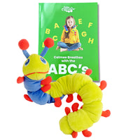 The Calm Caterpillar Calmee the Caterpillar & Calmee Breathes with the ABCs Book-Calmee, the soft-plush breathing tool, enables children to have a sensory experience while they practice breathing