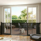PawHut Retractable Dog Gate - Extends to 122" W-No bottom bar eliminates tripping hazards, ensuring safer passage for everyone
