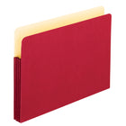 Pendaflex File Pocket - 3 1/2" Expansion - Legal - Red-Vibrant file pockets help you color code and easily access big projects