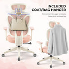 MotionGrey Mellow Ergonomic Office Chair - High Mesh Back Support with Adjustable Armrests - Pink-6
