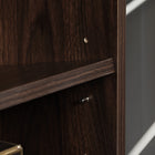 HOMCOM Wood Small Bookshelf 2 Tier Storage Rack - Walnut-A wonderful addition to any family room, living room, bedroom and office