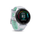 Garmin Forerunner 265S GPS Running and Triathlon Smartwatch - Black Bezel, Whitestone Case, Whitestone/Neo Tropic Silicone Band-30+ built-in activity profiles include running, triathlons, cycling, open-water swimming and more