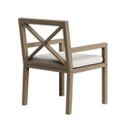 Modway Northlake Outdoor Teak Dining Armchair - Pebble-Assembly Required
