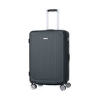 Samsonite Way-Lite 26.5" Hardside Check-in Luggage - Spinner - Medium - Charcoal-Dual Spinner wheels make it easy to navigate narrow airplane aisles as well as over a variety of surfaces