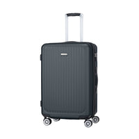 Samsonite Way-Lite 26.5" Hardside Check-in Luggage - Spinner - Medium - Charcoal-Dual Spinner wheels make it easy to navigate narrow airplane aisles as well as over a variety of surfaces