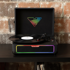 Victrola Journey Glow Illuminated Suitcase Record Player - Black-10