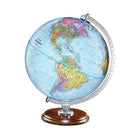 Replogle Student Globe 12" Blue Ocean Desk Globe With Metal And Semi-Meridian - English-Start exploring today — a musthave for any teacher or student, ideal for any learning desk, office, kids room, bookshelf and classroom